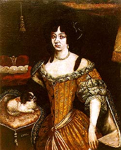 Portrét Marie Arnoštky z Eggenberku, rozené ze Schwarzenberku, kopie obrazu dle de Veerleho, Červený Dvůr (?), 1706, olejomalba na plátně, Stav po restaurování, komplexní restaurátorský zásah Stojan Genčev, Praha,1995 
