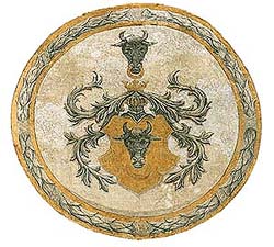 Coat-of-arms of the House of Pernstein, Horní no. 154, frescos 