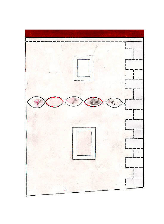 Horní čp. 157, jihovýchodní nároží středověká fáze I, zdroj: Arteco B.M. s.r.o., autor: J. Bloch, 1999