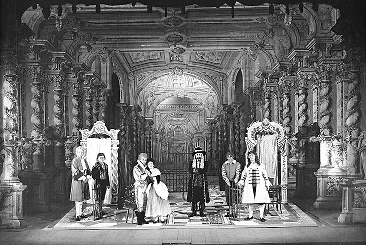 Photo from production in Český Krumlov Castle Theatre, around 1960