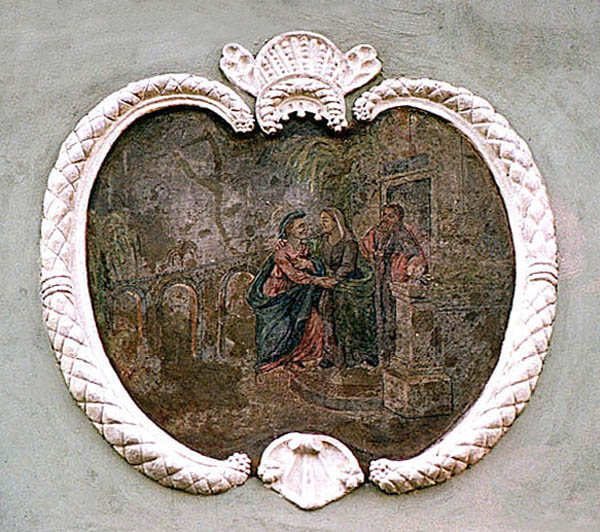 Soukenická Nr. 41, Freske an der Fassade