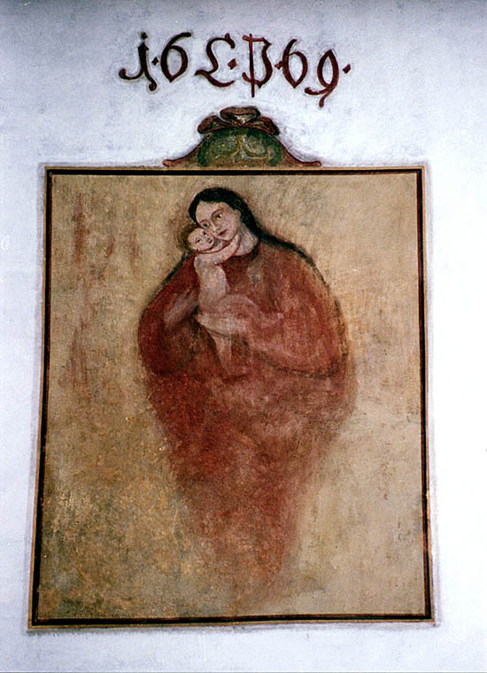 Široká Nr. 48, Freske an der Fassade, Foto: Lubor Mrázek