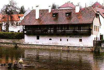 Rybářská no. 1, view from the Vltava River 