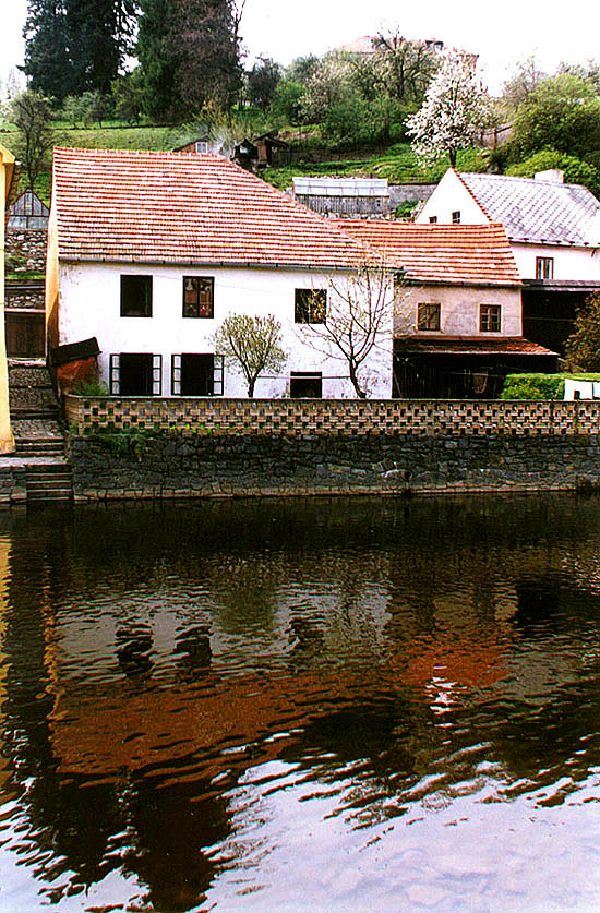 Rybářská no. 7, view from the Vltava River