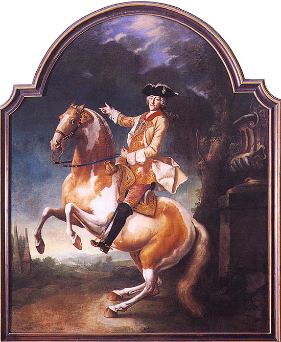 Josef Adam ze Schwarzenberku, jezdecký portrét