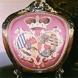 Bonded allied coat-of-arms of Scharzenbergs and Liechtensteins 