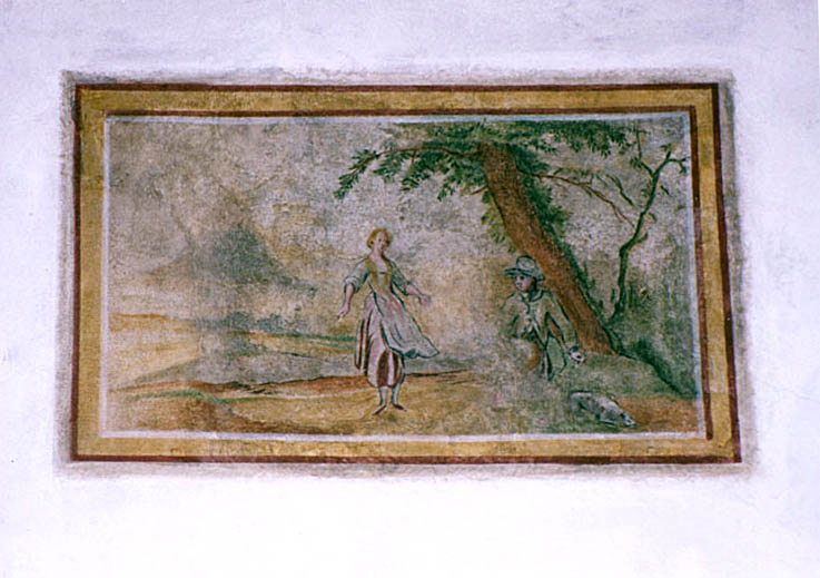 Široká č. p. 48, freska na fasádě, foto: Lubor Mrázek