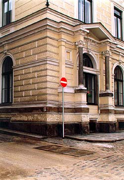 Náměstí Svornosti no. 5-6, semi-overview of the facade 