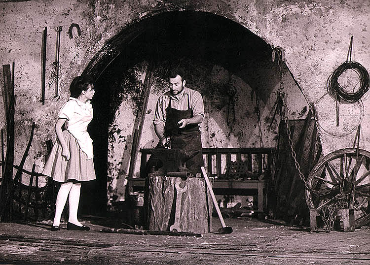 Revolving Auditorium in Český Krumlov, The Sinful Village of Dalskabát or Forgotten Devil, performance from 1969