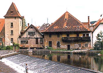 Široká Nr. 80 bis 82, Ansicht vom Fluss Vltava (Moldau) 