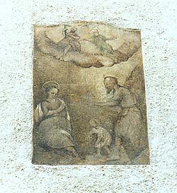 Latrán č.p. 49, freska 