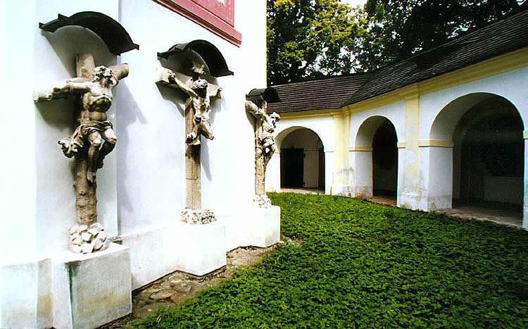 Kaple na Křížové hoře v Českém Krumlově, kalvárie celek