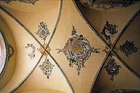 Klášter Zlatá Koruna, detail rokokové malířské výzdoby kleneb - František Jakub Prokyš, 2. polovina 18. století 