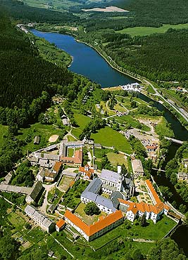 Vyšší Brod, aerial view 
