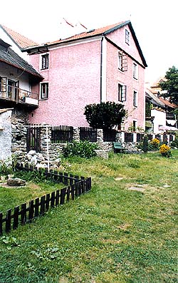 Parkán no. 105, view from the Vltava River Parkán no. 105, view from the Vltava River