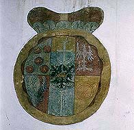 Latrán Nr. 19, Wappen unter dem Fenster, foto: Ladislav Pouzar Latrán Nr. 19, Wappen unter dem Fenster, foto: Ladislav Pouzar