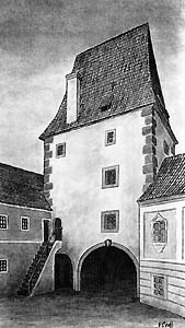 The outer Latrán Gate viewed from south. Autor: V. Codl 
