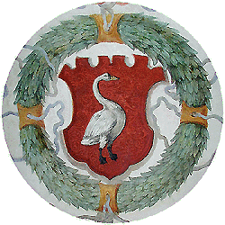 Český Krumlov Castle, Coats-of-arms corridor, seal of the Schwamberg family, foto: Lubor Mrázek 