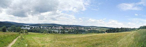 The view of Frymburk from the Stations of the Cross 'Marta', foto: Lubor Mrázek The view of Frymburk from the Stations of the Cross 'Marta', foto: Lubor Mrázek