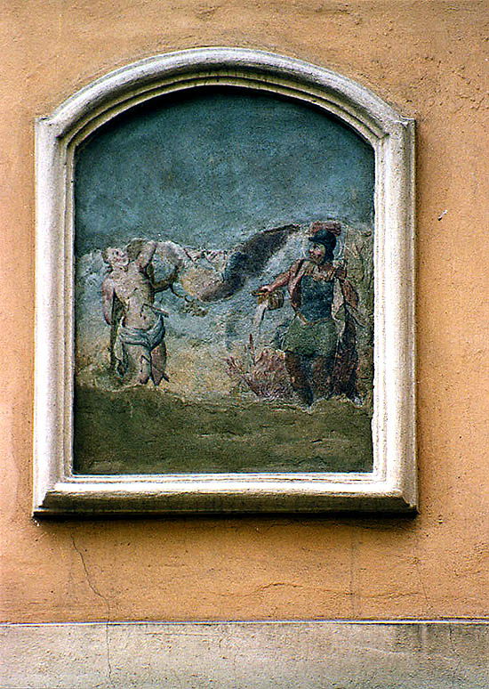 Parkán Nr. 119, Exterieur, Freske