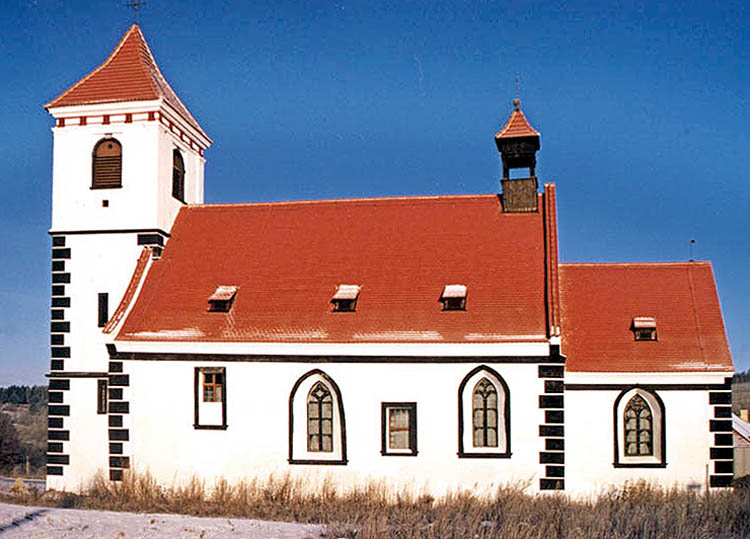 Kirche in Polná na Šumavě