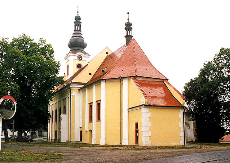 Church of Pilgrimage in Svatý Kámen, overview