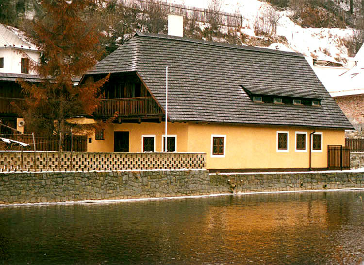 Rybářská no. 8, view from the Vltava River